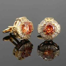 Luxury Sleeve Studs Mens Shirts Cufflinks Crystal Premium British Cuff Links