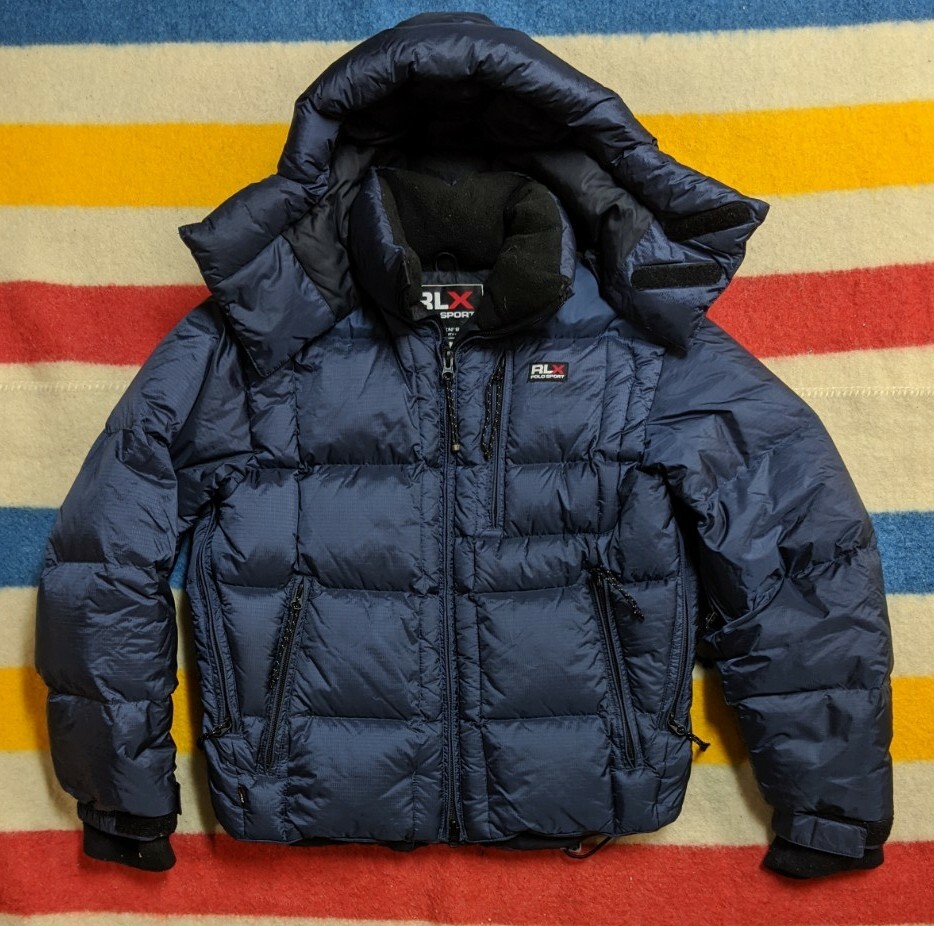 VTG 90s RLX Polo Sport Hooded Insulated Down Puffer Winter VTG 90s RLX Polo Sport Hooded Insulated Down Puffer Winter