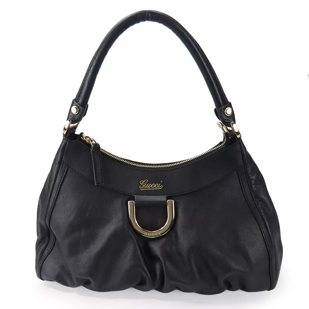 OCCASION GUCCI Sac à main 190525 Abbaye cuir noir épaule