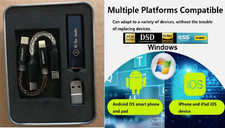 Hi-Res Audio Portable HIFI USB DAC PCM 384k/32bit - DSD 64/128 - 16 , 32 , 600