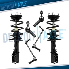 Front Struts & Coil Spring Sway Bar Links Tie Rods for 2013 - 2018 Ford Taurus