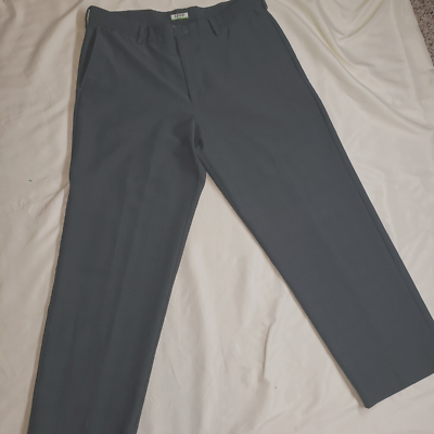 Izod Golf dress pants Size 36 x 30 Gray Plaid, excellent condition