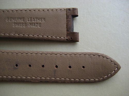GENUINE TUDOR MEN'S WATCH BAND STRAP GRAY GREY LEATHER 20 x 17 mm NEW - Picture 11 of 12