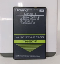 Roland Music Style Card TN-SC1-11, Roland Style Data Rom 11, Keyboard Style Card