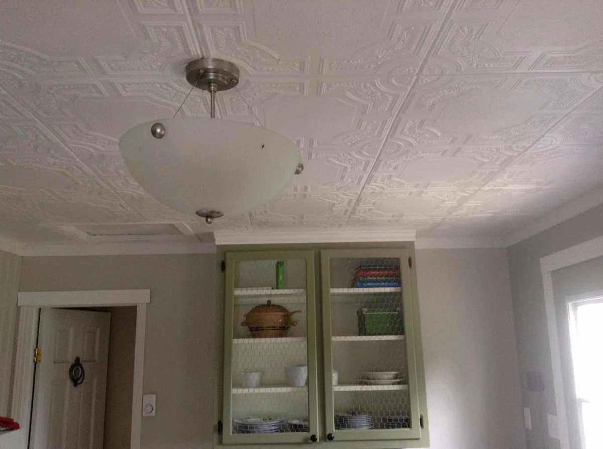 What Kind Of Glue To Use On Styrofoam Ceiling Tiles Shelly Lighting