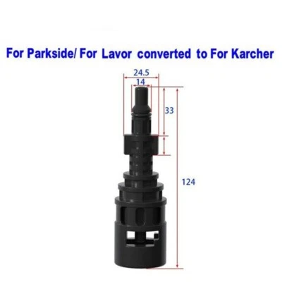 MARKENLOS Adapter Hochdruckreiniger Zubehör für Parkside PHD 100 150 passt auf für Kärcher