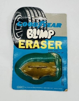 Vintage 1980s Goodyear Blimp Pencil Eraser W/ Original Box Oil & Gas Collecting