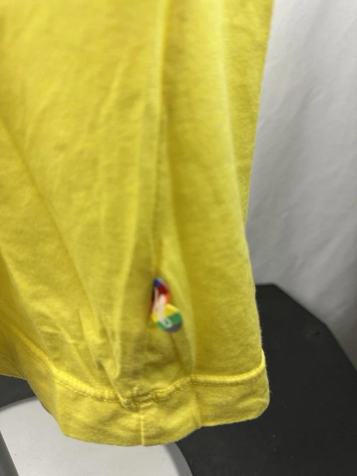 Camiseta sin mangas Harajuku Lovers para mujer amarilla manga gorra talla mediana súper linda Foto 2 de 4