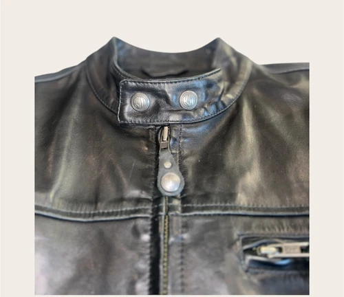 Roland Sands Design RSD Ronin 2015 Black Leather Motorcycle Jacket Men's M image 3