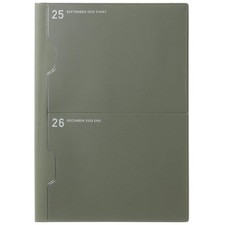 Laconic 2026 Planner, A5, Monthly, 2-Pocket, Olive, LAMS88-160OL