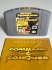 New ListingCommand & Conquer N64 Nintendo 64 Authentic Mint w Manual