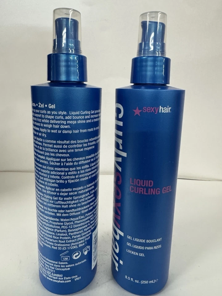 Paquete de 2 - Gel rizador líquido para cabello rizado sexy 8,5 oz NUEVO Foto 3 de 3