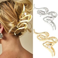 Claw Clips Metal Gold Hair Clips for Thick Hair Pearl Large Nonslip Hair Claw