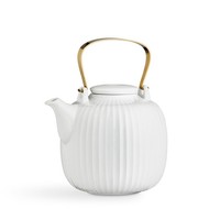 KäHler Design - Teekanne HammershøI Teapot Integriertes Edelstahlsieb Porzellan