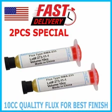 2PC Soldering Paste Flux Grease RMA-223 10cc Syringe Tube PCB BGA SMD PGA PCA