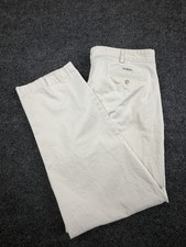 VTG Polo Ralph Lauren Andrew Pants Men 38x32 Beige Pleated Chino Preppy 90s