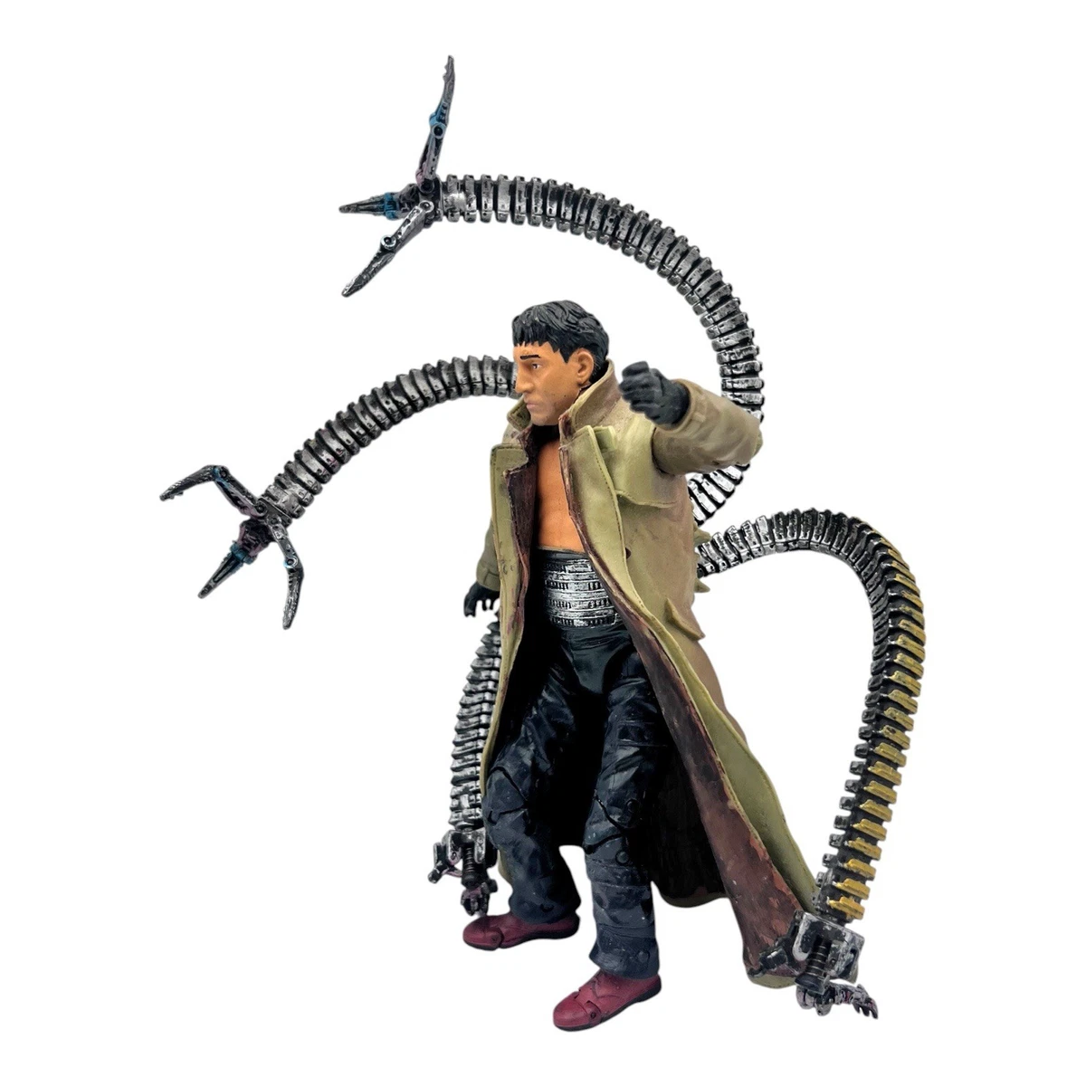 2004 Spider-Man 2 Doctor Octopus Poseable Doc Ock 6" Figure 4 Tentacles *READ*