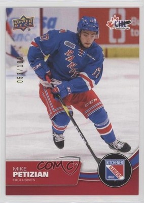 2021-22 Upper Deck CHL Exclusives 53/100 Mike Petizian #240 0l2