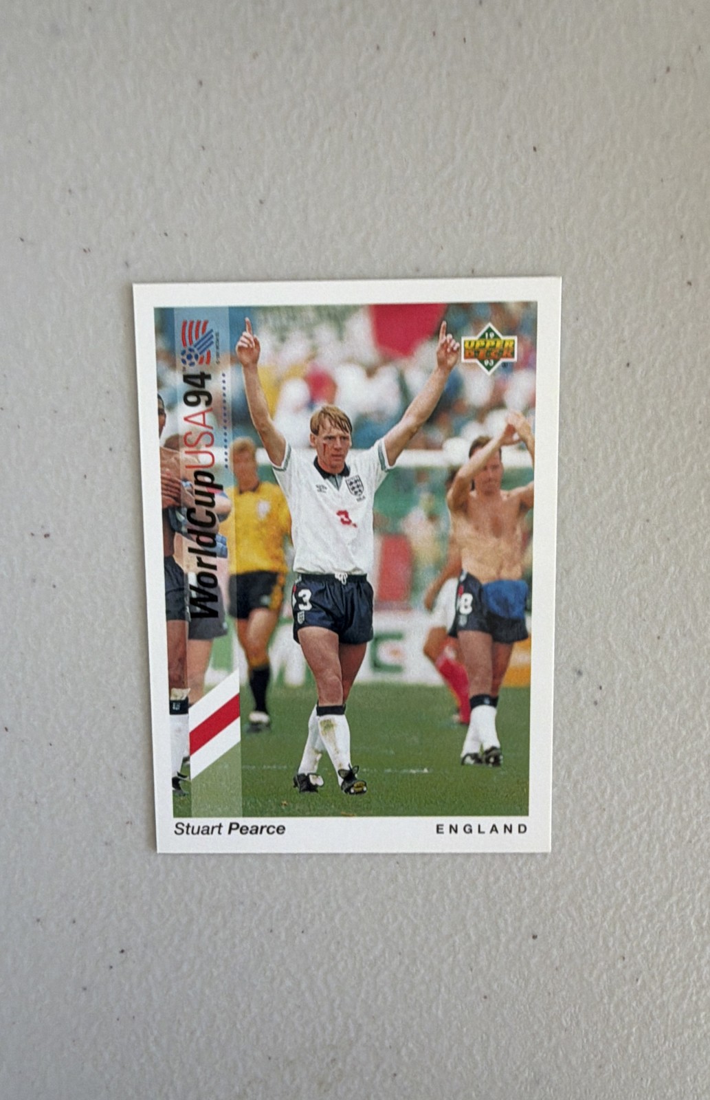 1993 Upper Deck World Cup 94 Preview English/Spanish - Stuart Pearce #77