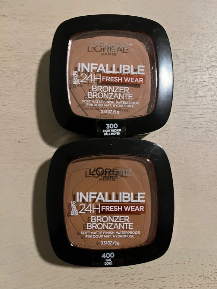 L'Oreal Paris Infallible Up to 24H Fresh Wear Soft Matte Longwear Bronzer CHOOSE - Image 2 of 3