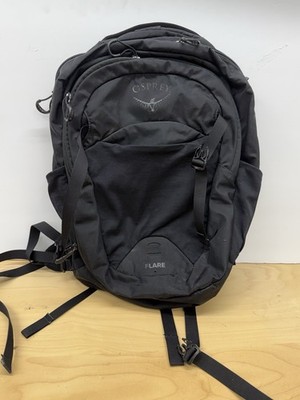 Osprey Flare 22L Black Backpack 24/seven Series Layers Pockets Zipper 