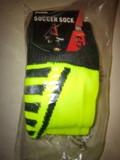 Kids Soccer Socks, Size S, Shoe Size 10-1, 2 Pairs