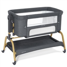 3 in 1 Baby Bassinet, Rocking Bassinets Bedside Sleeper with Comfy Mattress a...