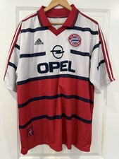 Rare Bayern Munich 1996/97 Away Jersey Adidas Opel Vintage Football Shirt XXL