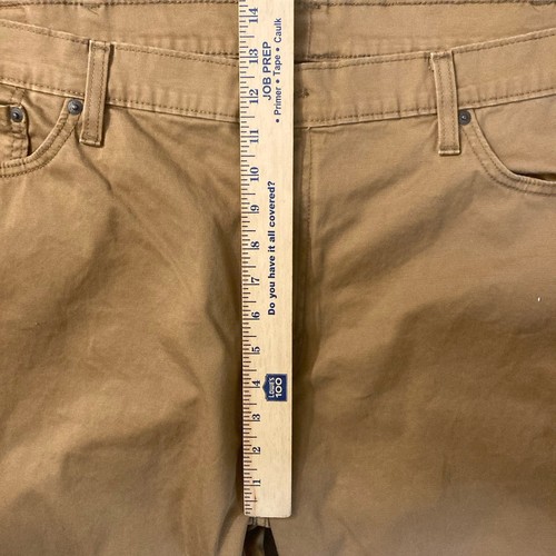 Pantalones de mezclilla para hombre Levi's 541 46x31 marrón cremallera lisa atlética ciudad ropa de trabajo informal - Imagen 11 de 13