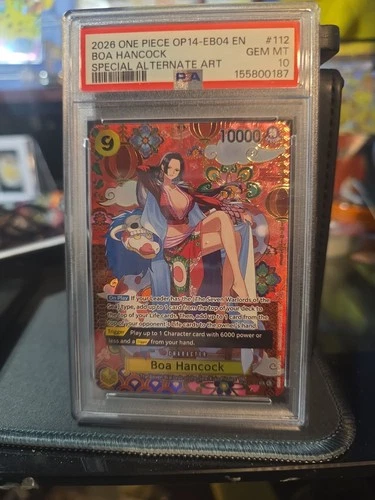 2026 One Piece OP14-112 Boa Hancock SPECIAL PARALLEL SR PSA 10 Gem Mt SP Chase