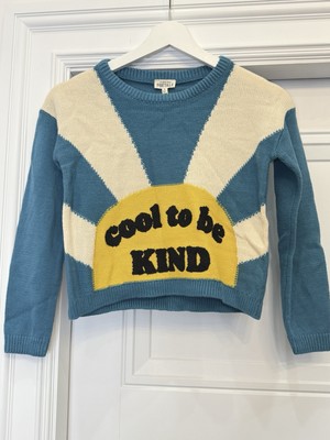 NWT FINDING FOXTALE COOL TO BE KIND KNIT SWEATER KIDS 8 UNISEX
