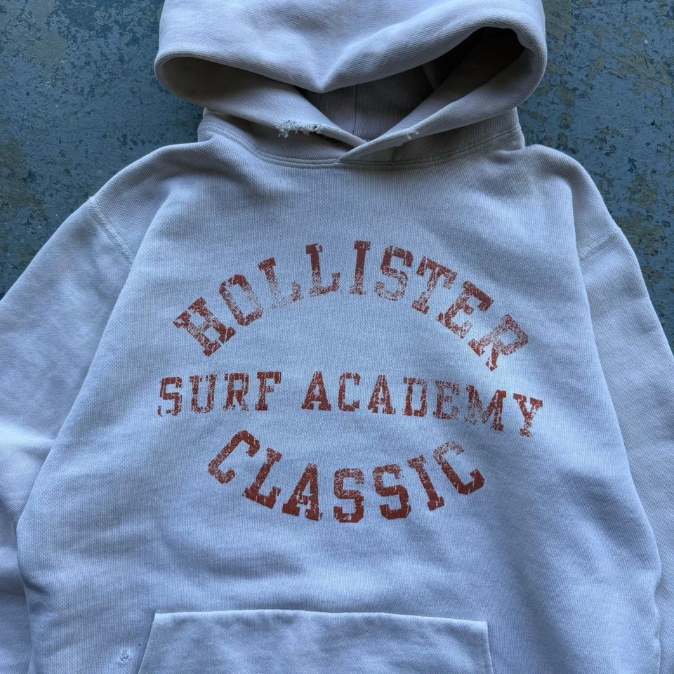 复古 Hollister Surf Academy 连帽衫 S — 第 2/4 张图片