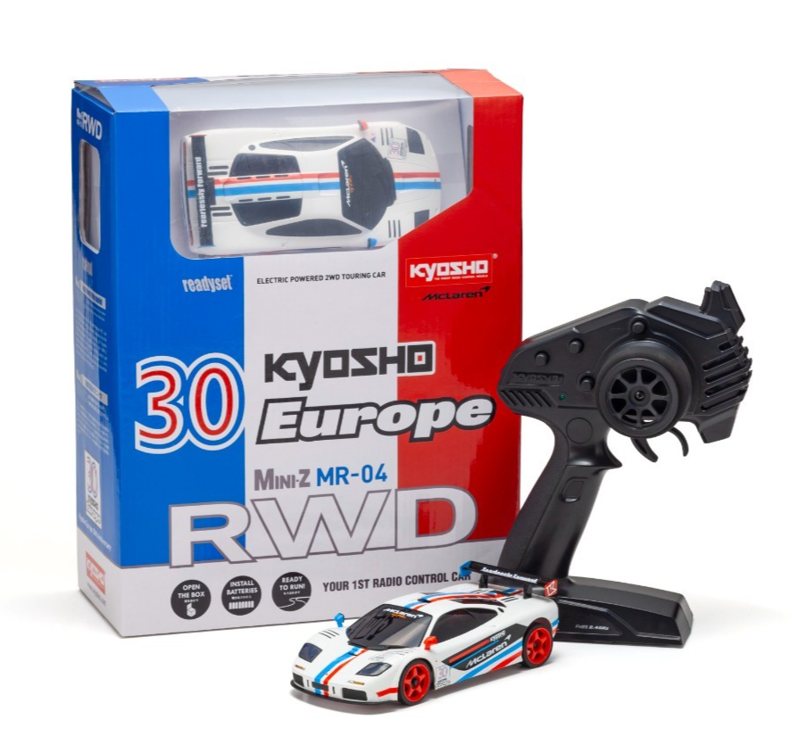 京商 ミニッツ マークラーレンメルセデス F1 ラジコンカー　プロポ付き KYOSHO MINI-Z RWD MR-04 readyset McLaren F1 GTR KE 30th