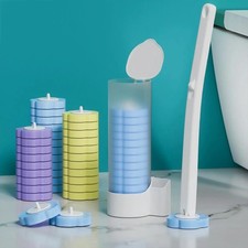 18 pcs Disposable Toilet Brush and Holder Bathroom WC Set cleaning brush system
