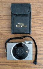 Canon ELPH APS 35mm Point and Shoot Film Camera 24-48mm Zoom W/ Case UNTESTED