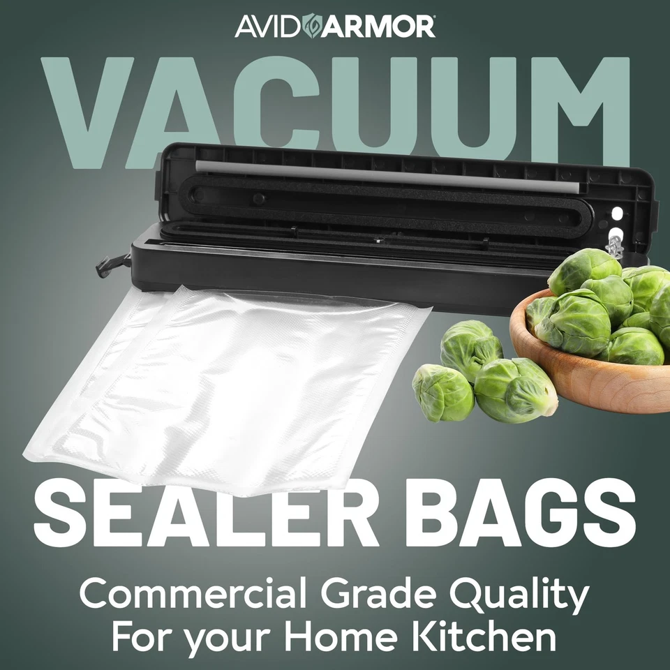 Pre-Cut Pint Size Vacuum Sealer Bags 6x10 Inch 200 Pack - BPA Free, Heavy Dut... - Image 2 of 4
