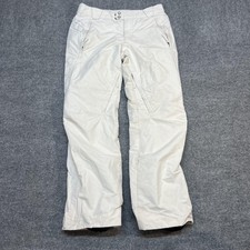 Pantalones de nieve Columbia para mujer S blancos Omni-Tech aislados esquí snowboard impermeables