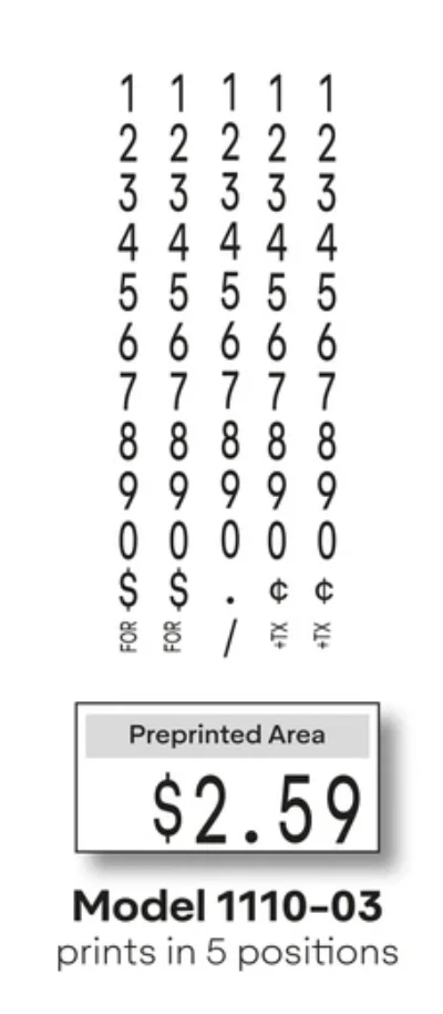 Pistola de etiquetas Monarch 1110-03 One Line Pricemarker - negra Foto 2 de 2