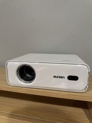 Aurzen EAZZE Home Theater Projector White AV USB HDMI Desktop
