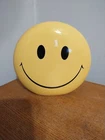 Happy Face Smiley Coin Piggy Bank McCoy USA MCM Ceramic Yellow 1970s Vintage