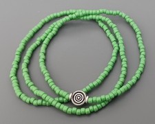 Avocado Green 3 Piece Set Beaded Stretch Toho Glass Seed Beads Bracelets - New