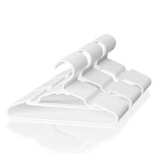 Baby Hangers Large Capacity Hard Plastic Kids Hangers Suitable 60 Pack White