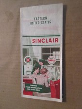 Sinclair Highway Road Map of Eastern United States 1954