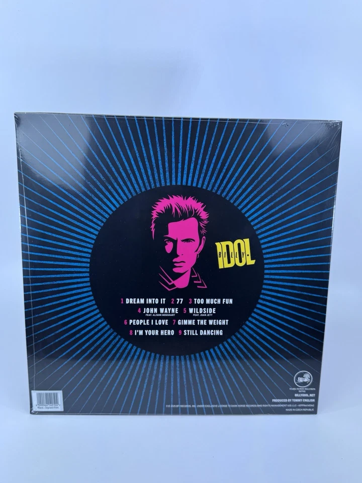 BILLY IDOL-DREAM INTO IT-BLACK VINYL w/SIGNED INSERT-NEW SEALED - Image 3 of 3