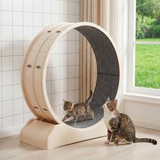 110 cm Katzen-Laufrad f&uuml;r Hauskatzen 8-15kg Katzen Katzenlaufband Kratzspielzeug