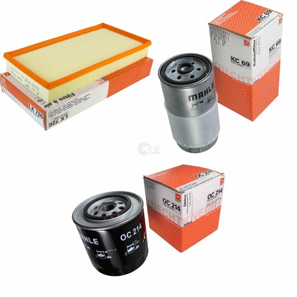 Mahle / Knecht Kraftstofffilter KC 69 Luftfilter LX 726 ÖLfilter OC 214-image