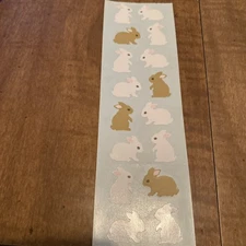 LITTLE BUNNIES Stickers Mrs.Grossman's•Easter•Animal •Jump•Holiday•Rabbits•