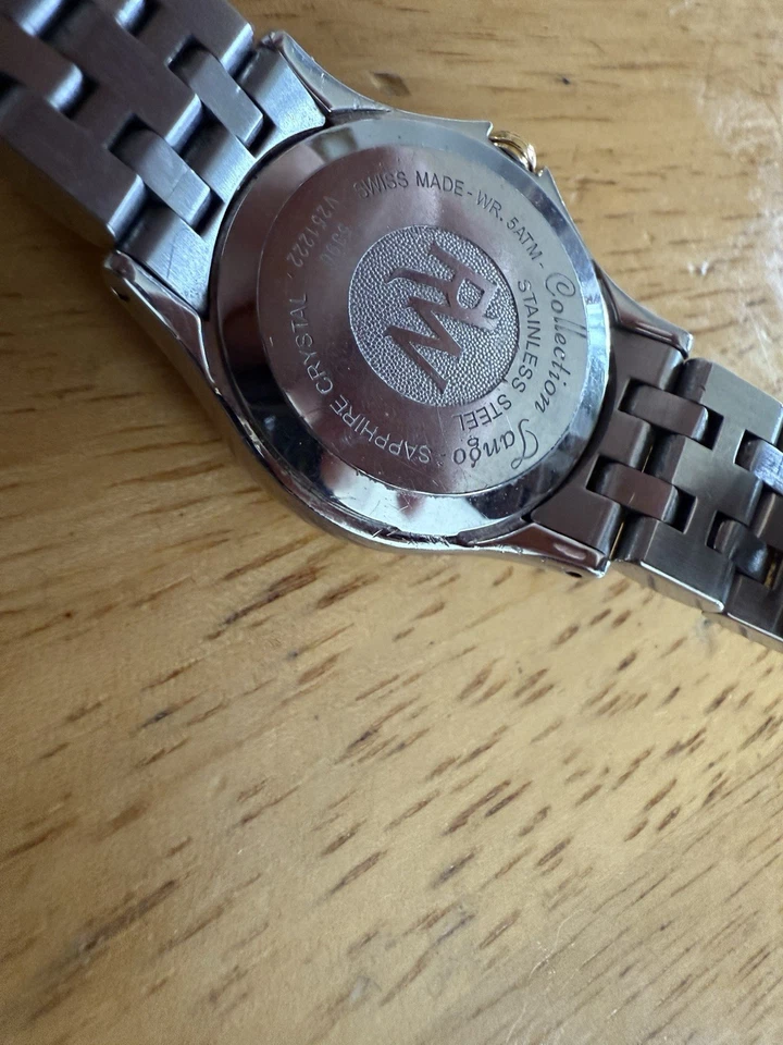 RAYMOND WEIL 28m LADY TANGO TWO-TONE WATCH 5390 MOP DIAMOND DIAL & BEZEL - Image 3 of 4