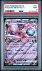 2025 POKEMON DRI EN 081/182 TEAM ROCKET'S MEWTWO EX PSA 9 MINT