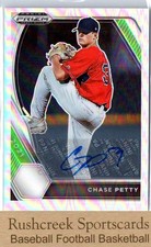 2021 Panini Prizm Draft Picks #PDP26 Chase Petty Base Autographs Silver Prizm